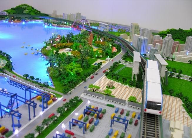 德昌县港口沙盘